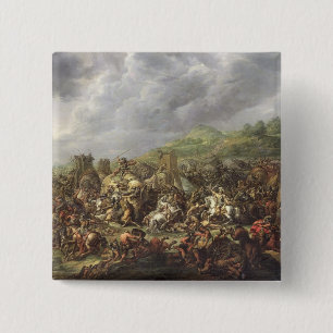 Nederlag av Porus av Alexander underbaren Knapp
