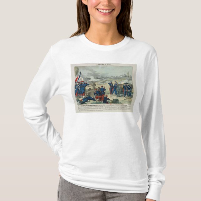 Nederlag av rebellerna som befästas i kyrkogården tee shirt (Framsida)