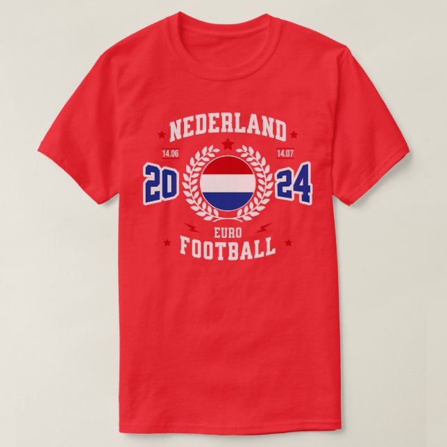 Nederland 2024 Supporter T Shirt (Design framsida)