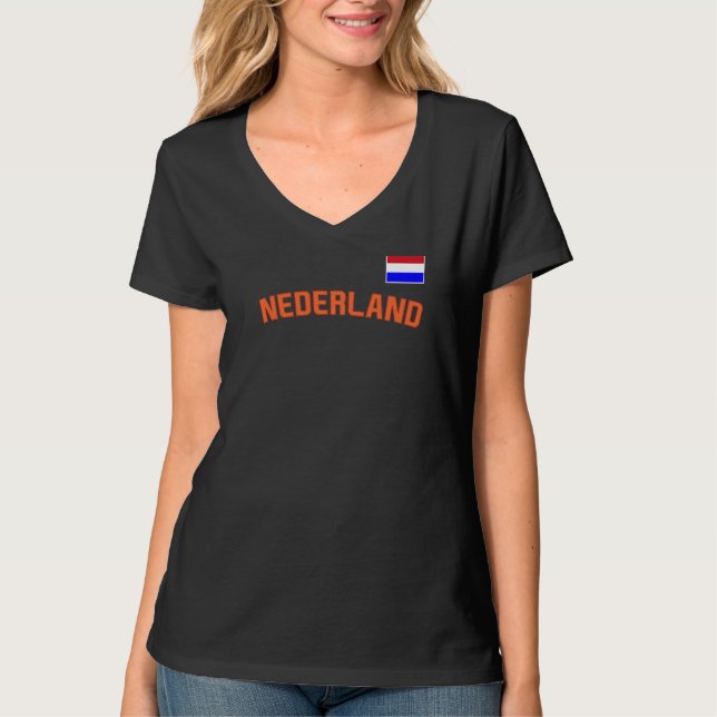 Nederland Flagga Dutch Pride Netherlands Internati T Shirt (Framsida)