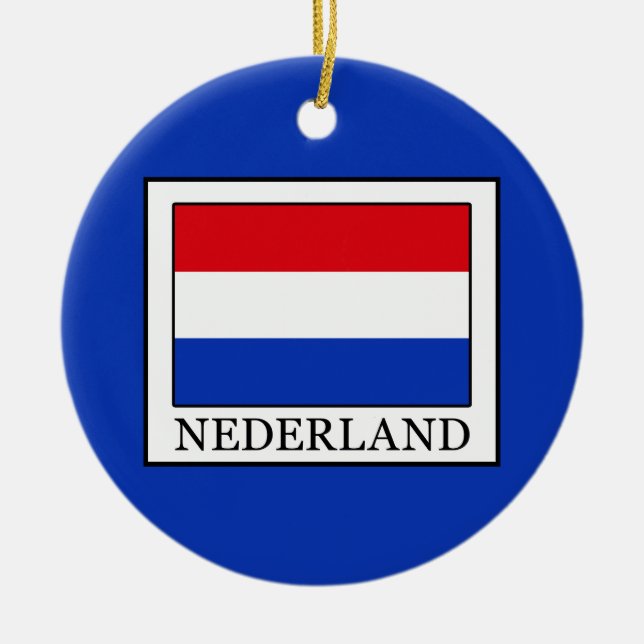 Nederland Julgransprydnad Keramik (Framsidan)