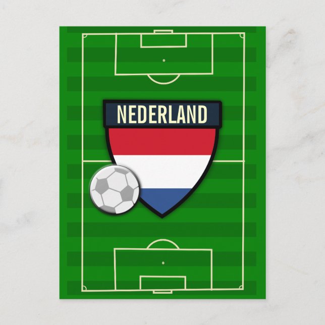 Nederland Netherlands Soccer Vykort (Framsida)