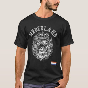 Nederland Reto Nederländerna Lejon Holland Nederlä T Shirt