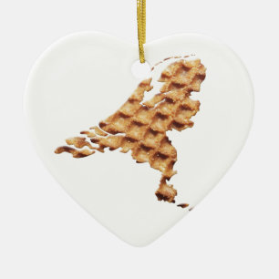 Nederland Stroopwafel land Julgransprydnad Keramik