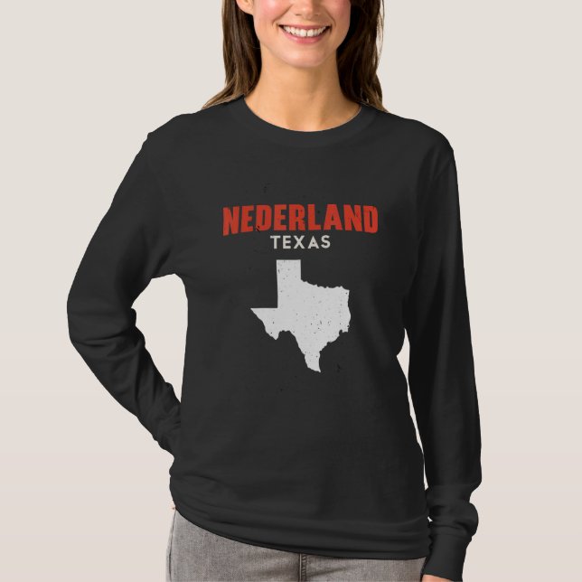 Nederland Texas USA State America Travel Texas T Shirt (Framsida)