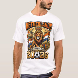 Nederländerna 2026 Personlig Fotbollsfan T-Shirt
