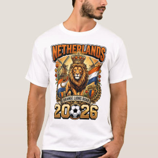 Nederländerna 2026 Personlig Fotbollsfan T-Shirt
