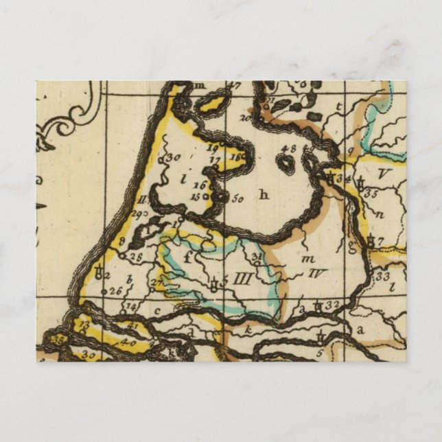 Nederländerna 4 vykort (Framsida)