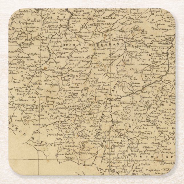 Nederländerna 6 underlägg papper kvadrat (Framsidan)