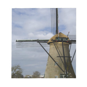 Nederländerna (även känd som Holland), Kinderdijk. Anteckningsblock
