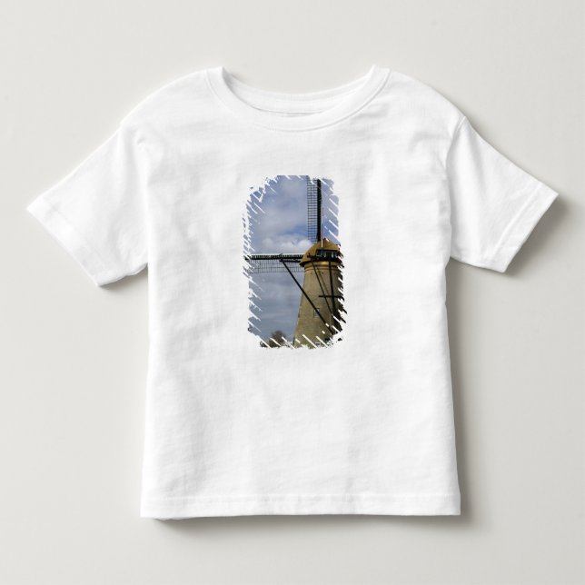 Nederländerna (även känd som Holland), Kinderdijk. Tee (Framsida)