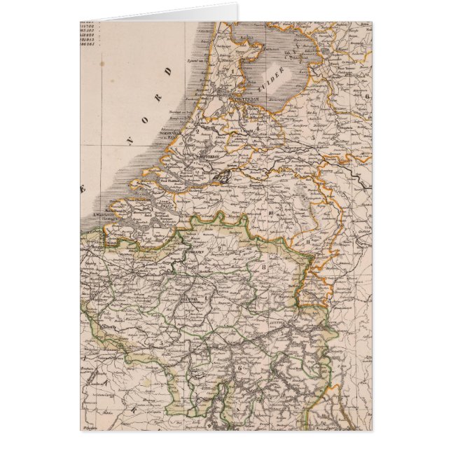 Nederländerna, Belgien Hälsningskort (Framsidan)