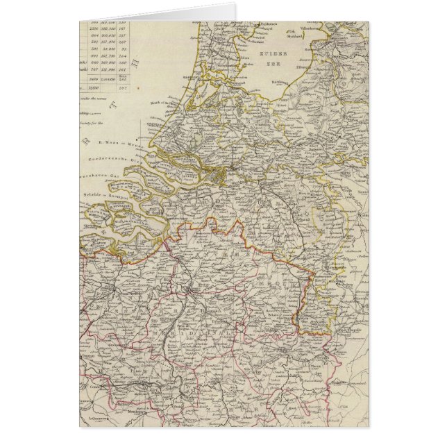 Nederländerna, Belgien Hälsningskort (Framsidan)