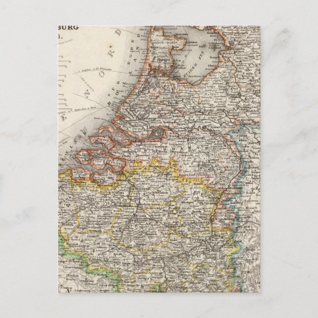 Nederländerna, Belgien, Luxemburg Vykort (Framsida)