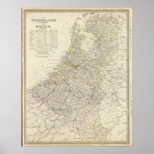 Nederländerna Belgien Poster