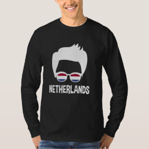 Nederländerna Boy Dutch Flagga Sunglasses Holland T Shirt