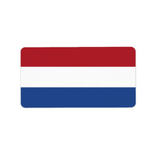 Nederländerna flagga adressetikett