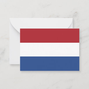 Nederländerna flagga anteckningskort
