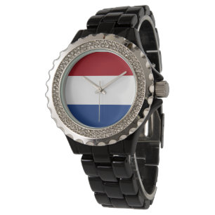Nederländerna flagga armbandsur