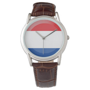 Nederländerna flagga armbandsur