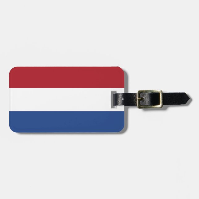 Nederländerna Flagga Bagagebricka (Horisontell Framsida)
