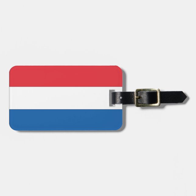 Nederländerna Flagga Bagagebricka (Horisontell Framsida)