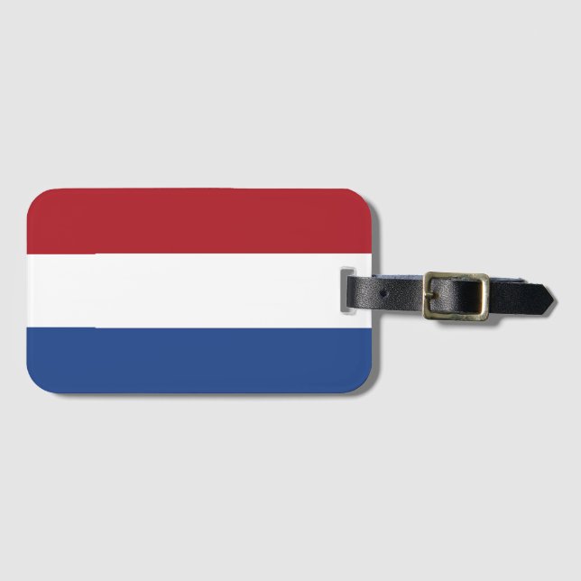 Nederländerna Flagga Bagagebricka (Framsida horisontal)