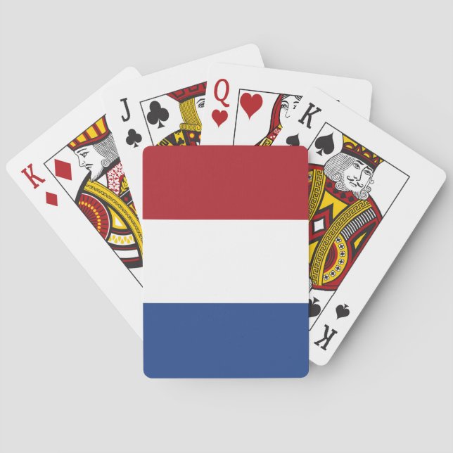 Nederländerna Flagga Casinokort (Baksidan)