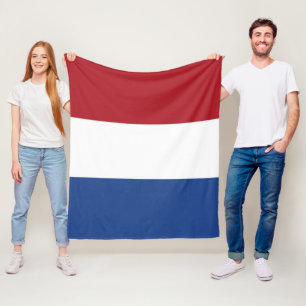 Nederländerna flagga fleecefilt
