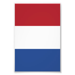 Nederländerna flagga fototryck