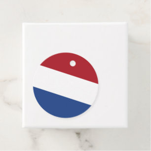 Nederländerna flagga gåvor etiketter