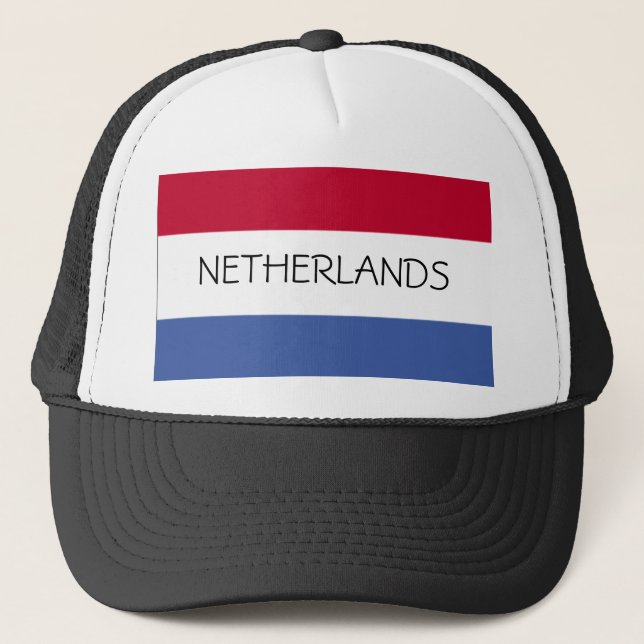 Nederländerna Flagga Hat Truckerkeps (Framsida)