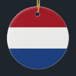 Nederländerna flagga julgransprydnad keramik<br><div class="desc">En idealisk gåva till alla dem som är patriotiska i land!</div>