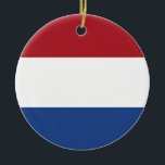 Nederländerna Flagga Julgransprydnad Keramik<br><div class="desc">Nederländerna Flagga</div>