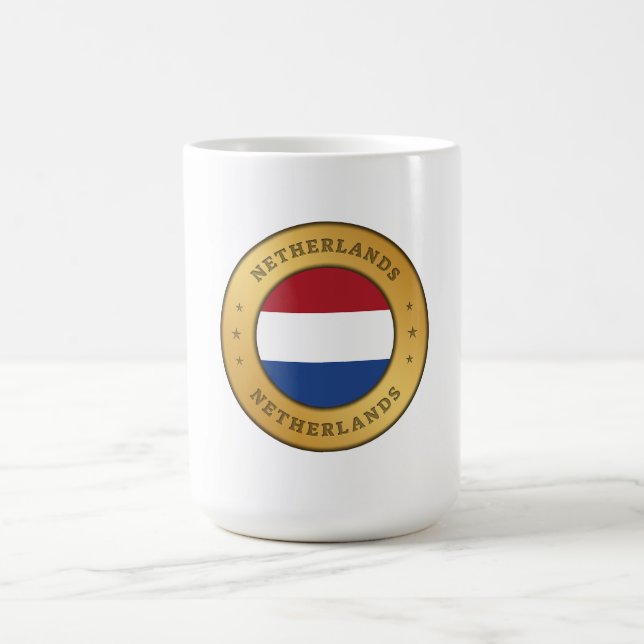 Nederländerna Flagga Kaffemugg (Center)