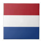 Nederländerna flagga kakelplatta<br><div class="desc">En idealisk gåva till alla dem som är patriotiska i land!</div>