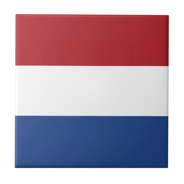 Nederländerna flagga kakelplatta (Framsidan)