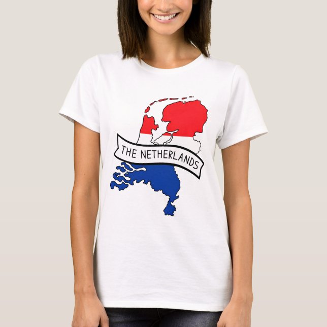Nederländerna Flagga Kart Dutch Pride VM T Shirt (Framsida)