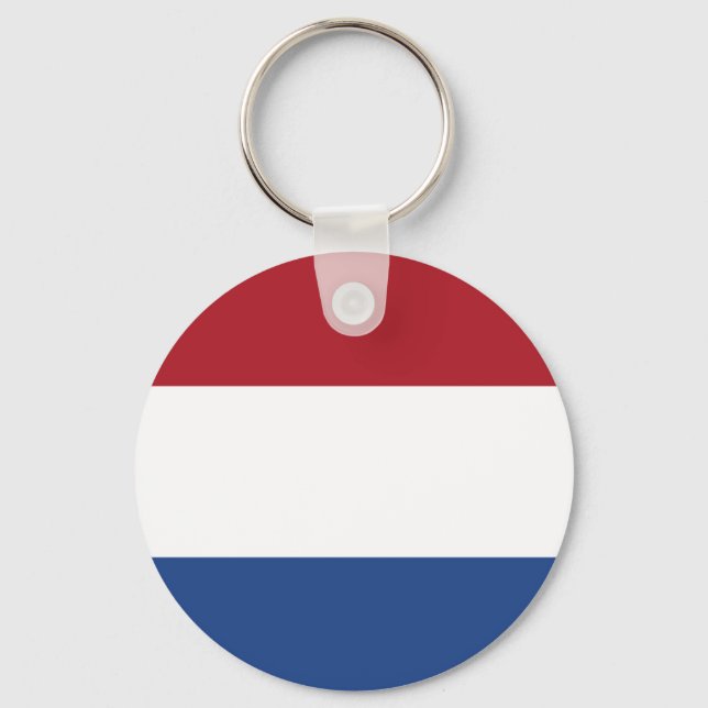 Nederländerna Flagga Keychain Nyckelring (Framsida)