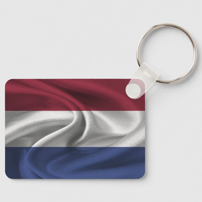 Nederländerna Flagga Keychain Nyckelring (Framsida)