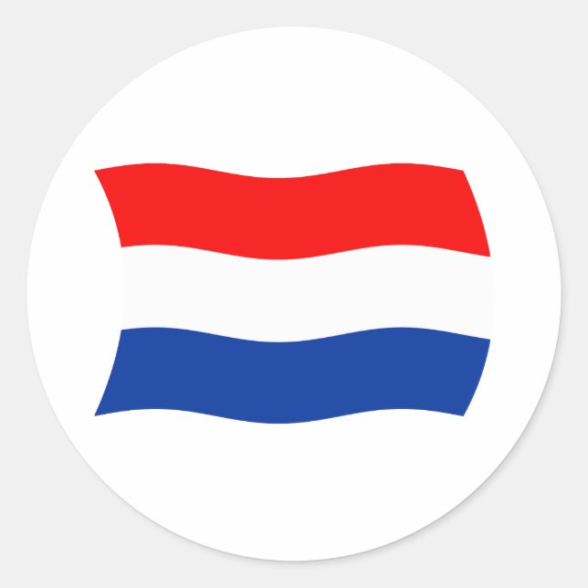 Nederländerna Flagga Klistermärke (Framsida)