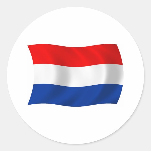 Nederländerna Flagga Klistermärke (Framsida)
