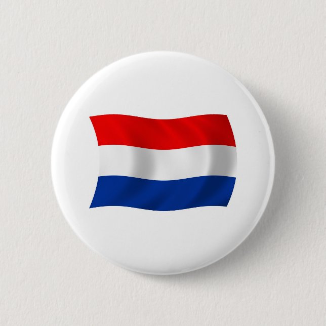 Nederländerna Flagga knapp (Framsida)