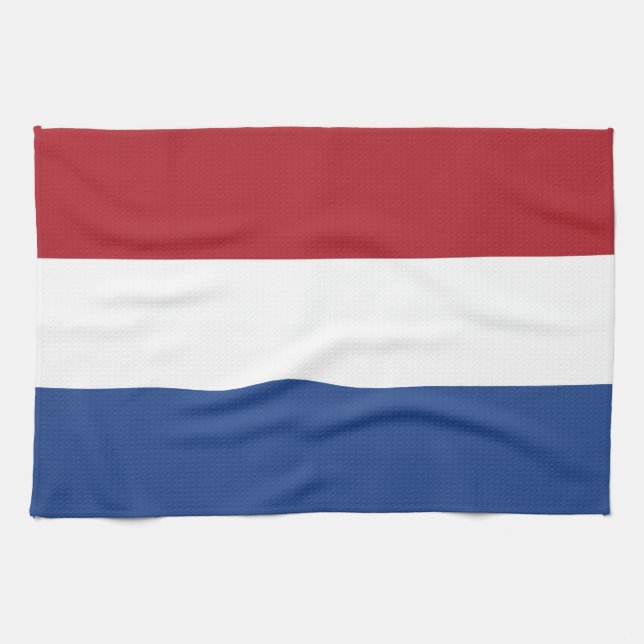 Nederländerna flagga kökshandduk (Horisontell)