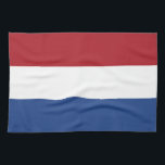 Nederländerna Flagga Kökshandduk<br><div class="desc">Patriotisk flagga av Nederländerna.</div>