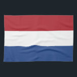 Nederländerna Flagga Kökshandduk<br><div class="desc">Patriotisk flagga av Nederländerna.</div>