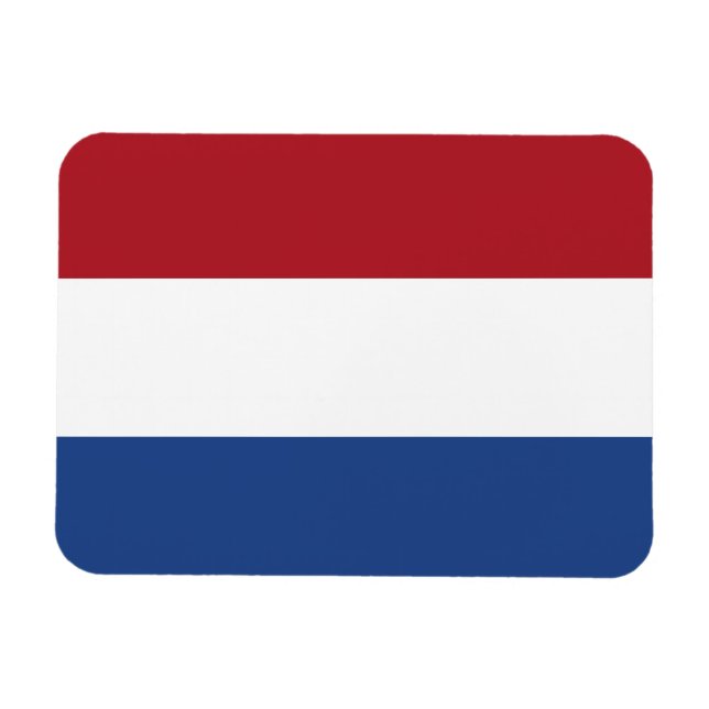 Nederländerna Flagga Magnet (Horisontell)