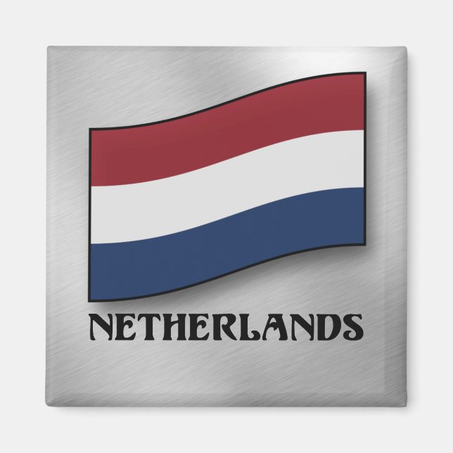 Nederländerna Flagga Magnet (Framsidan)