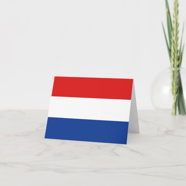 Nederländerna Flagga Noteskort Kort (Framsida)