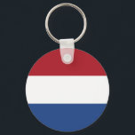 Nederländerna Flagga Nyckelring<br><div class="desc">Patriotic flagga of Netherlands.</div>